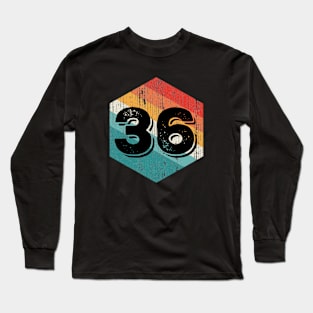 Vintage 1936 Retro Legendary, Birthday Long Sleeve T-Shirt